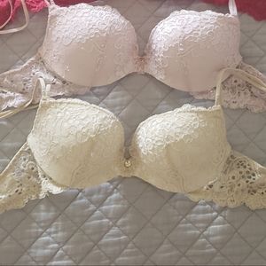 Victoria's Secret Very Sexy Bra Lot 34A Pink Cream